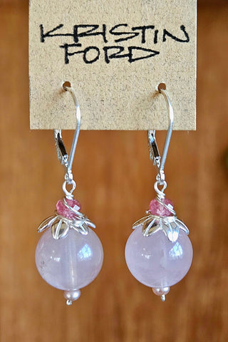 Rose Quartz Earrings  ERD3325