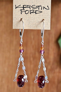 Garnet "Swing" Earrings  ERD3625