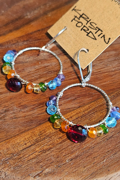 Limited Edition Rainbow Chakra Pride Earrings (EWH9025)