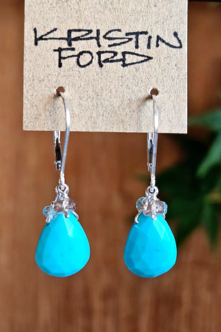 Sleeping Beauty Turquoise Earrings  EBL5425