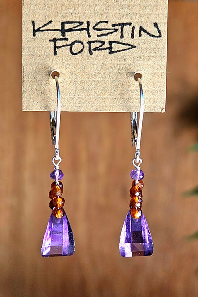 GF) Amethyst & Hessonite Necklace  NBL4925G