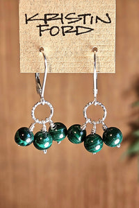 Malachite Earrings   EGR2525