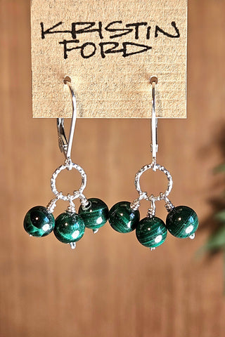 Malachite Earrings   EGR2525