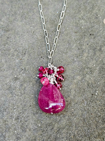 One of a Kind Ruby Necklace