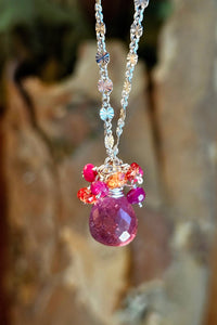 One of a Kind Sapphire and Ruby Necklace