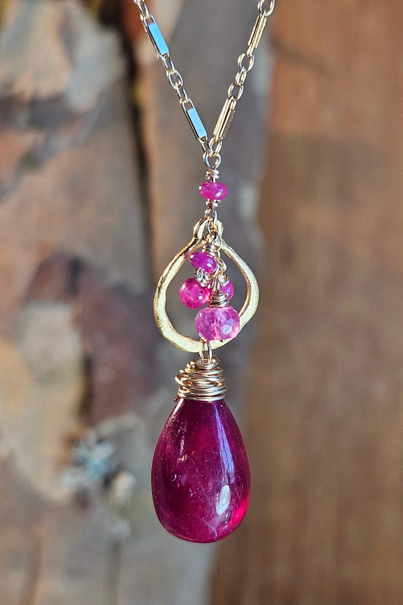 One of a Kind GF) Ruby Necklace
