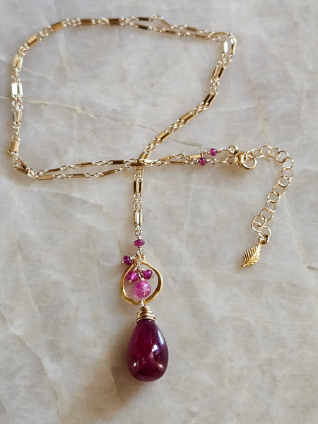 One of a Kind GF) Ruby Necklace
