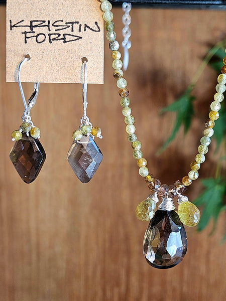 Smoky Quartz Earrings  EBR2925