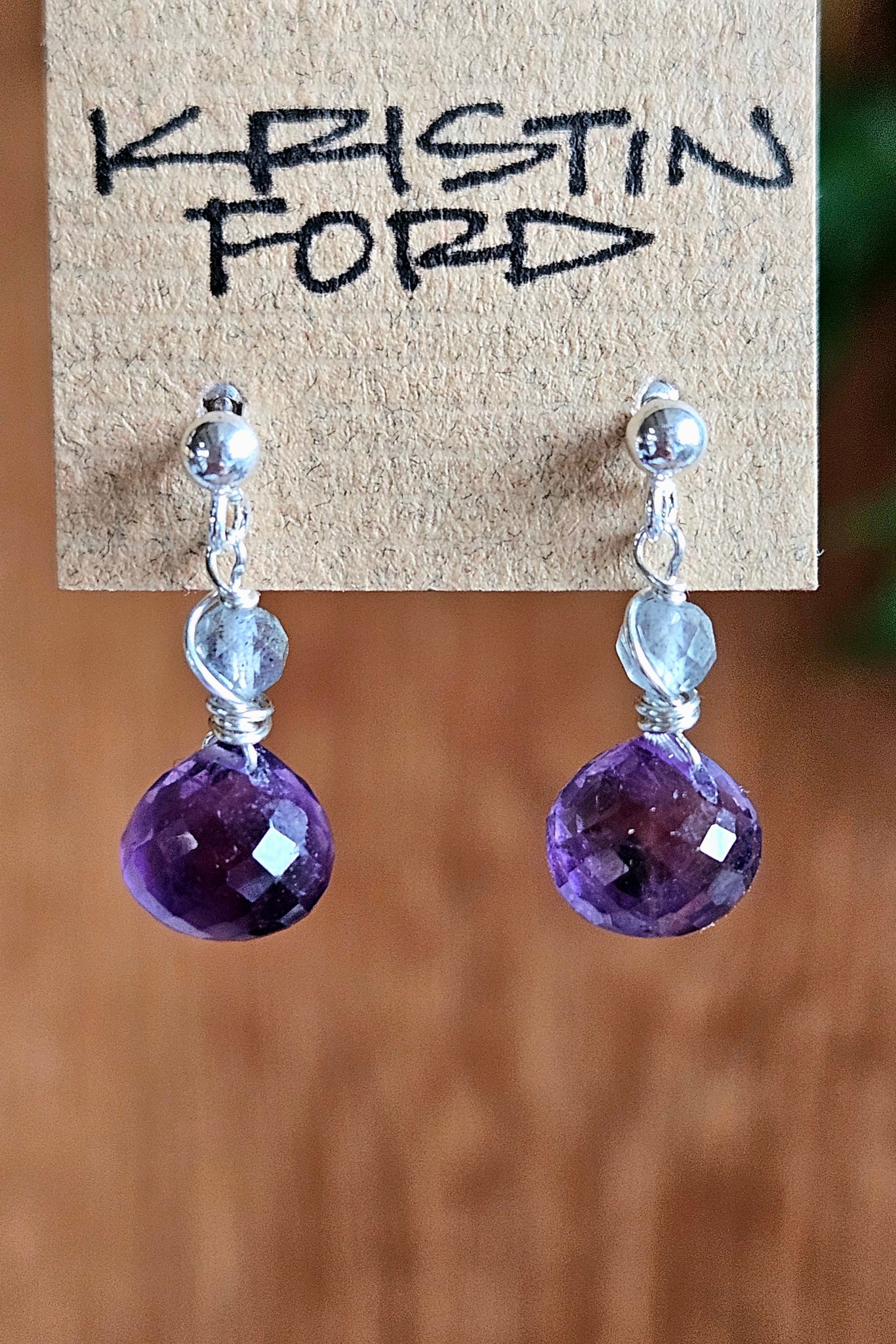 Amethyst Post Earrings  EBL6325