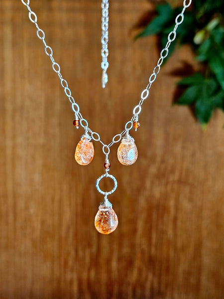 Sunstone Necklace  NRD0225