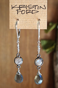 Chocolate Scapolite & Chocolate "Mocha" Moonstone Earrings  EBR3225