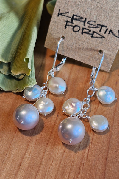 One of a Kind Pearl Necklace & Earrings