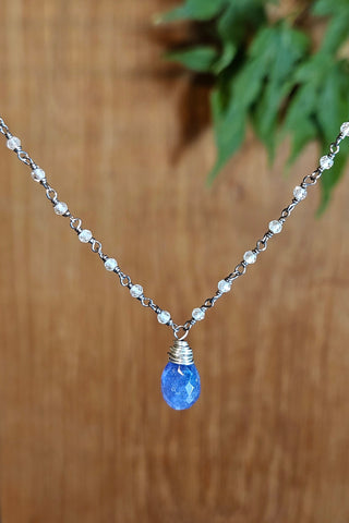 Tanzanite & Labradorite Necklace  NBL9925OX