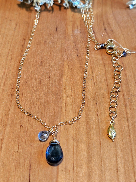 GF) London & Swiss Blue Topaz Necklace  NBL6625G