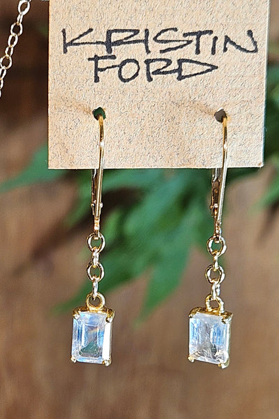 GF) Rainbow Moonstone Earrings  EWH4125G