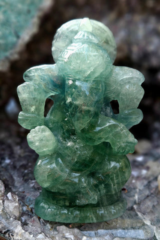Fluorite Ganesh