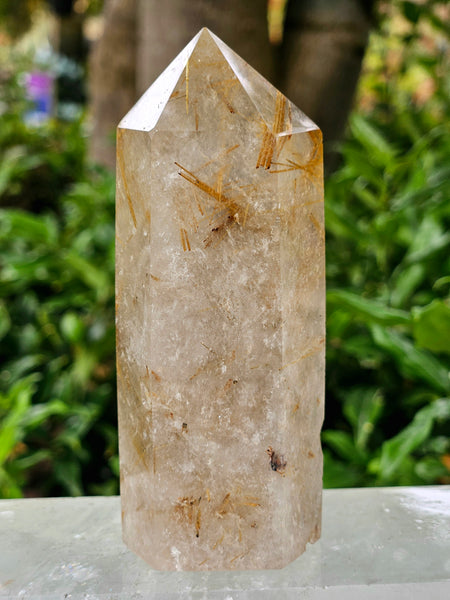 Rutilated Quartz Tower / Point