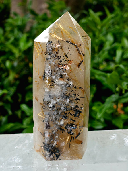 Rutilated Quartz Tower / Point