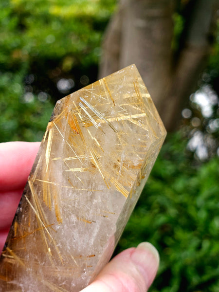 Rutilated Quartz Tower / Point