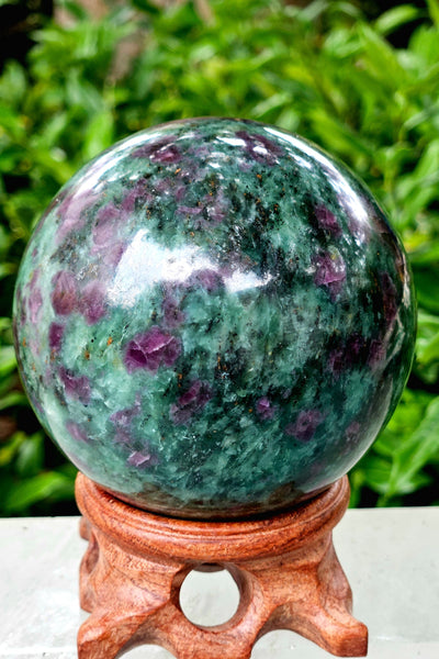 Ruby Zoisite Sphere