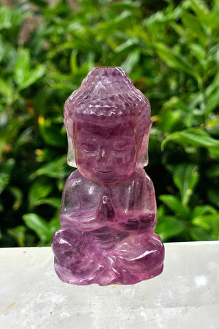 Rainbow Fluorite Buddha