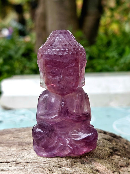 Rainbow Fluorite Buddha