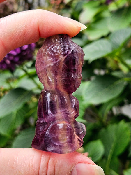 Rainbow Fluorite Buddha