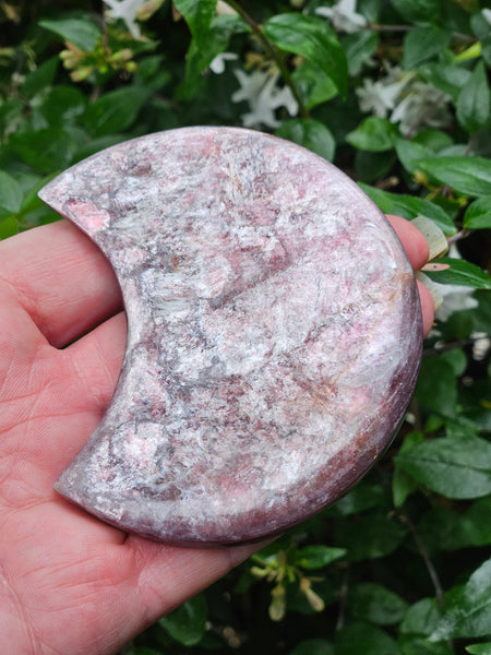 Gem Lepidolite Moon