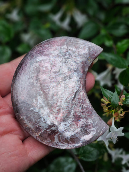 Gem Lepidolite Moon