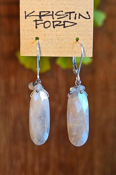 Champagne Moonstone & Labradorite Earrings EBR3525