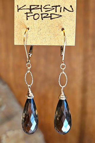 GF) Smoky Quartz Earrings  EBR4325G