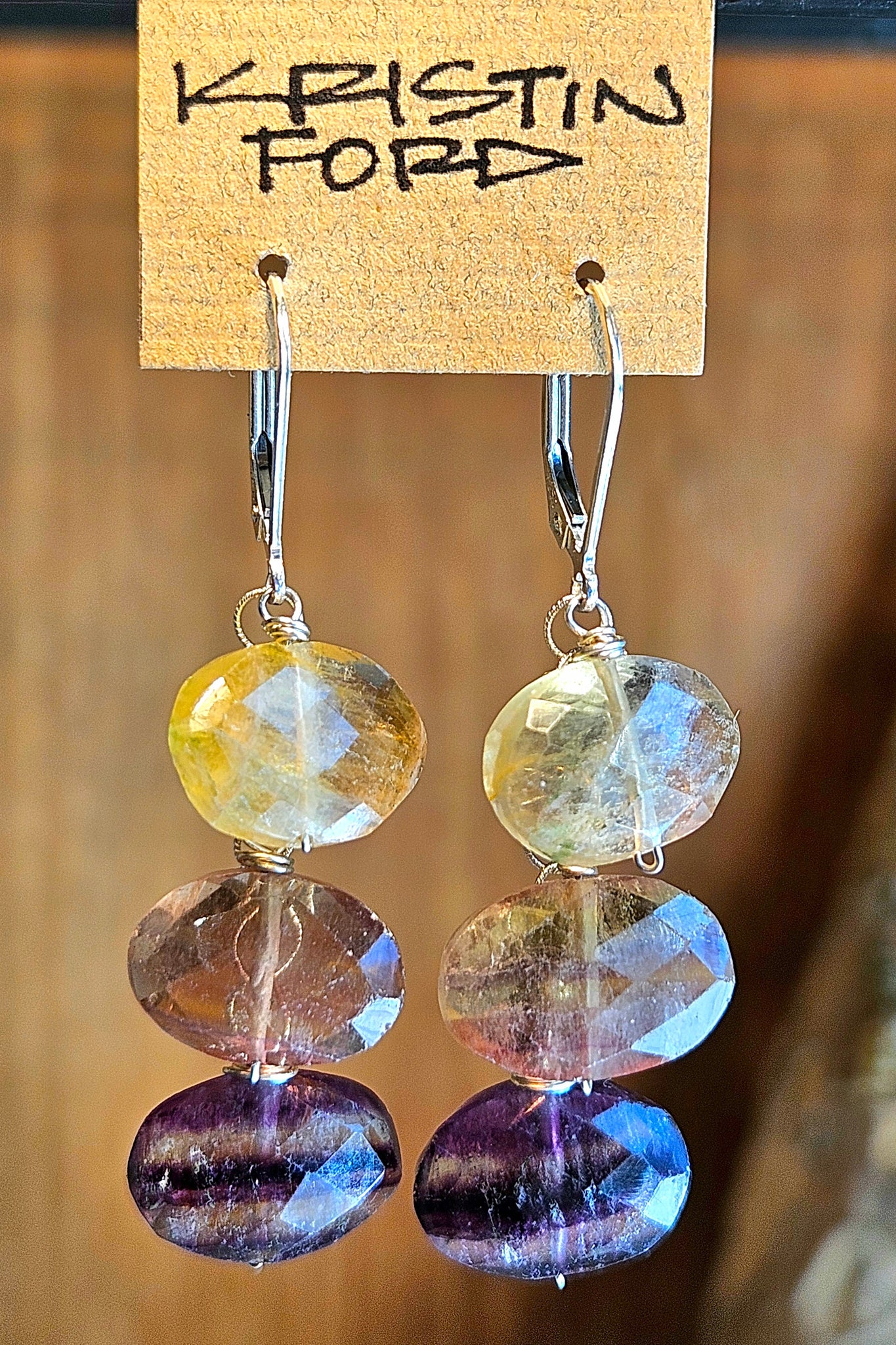 Fluorite Earrings  EBR0824