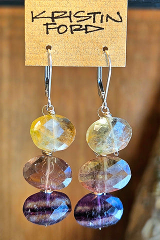 Fluorite Earrings  EBR0824