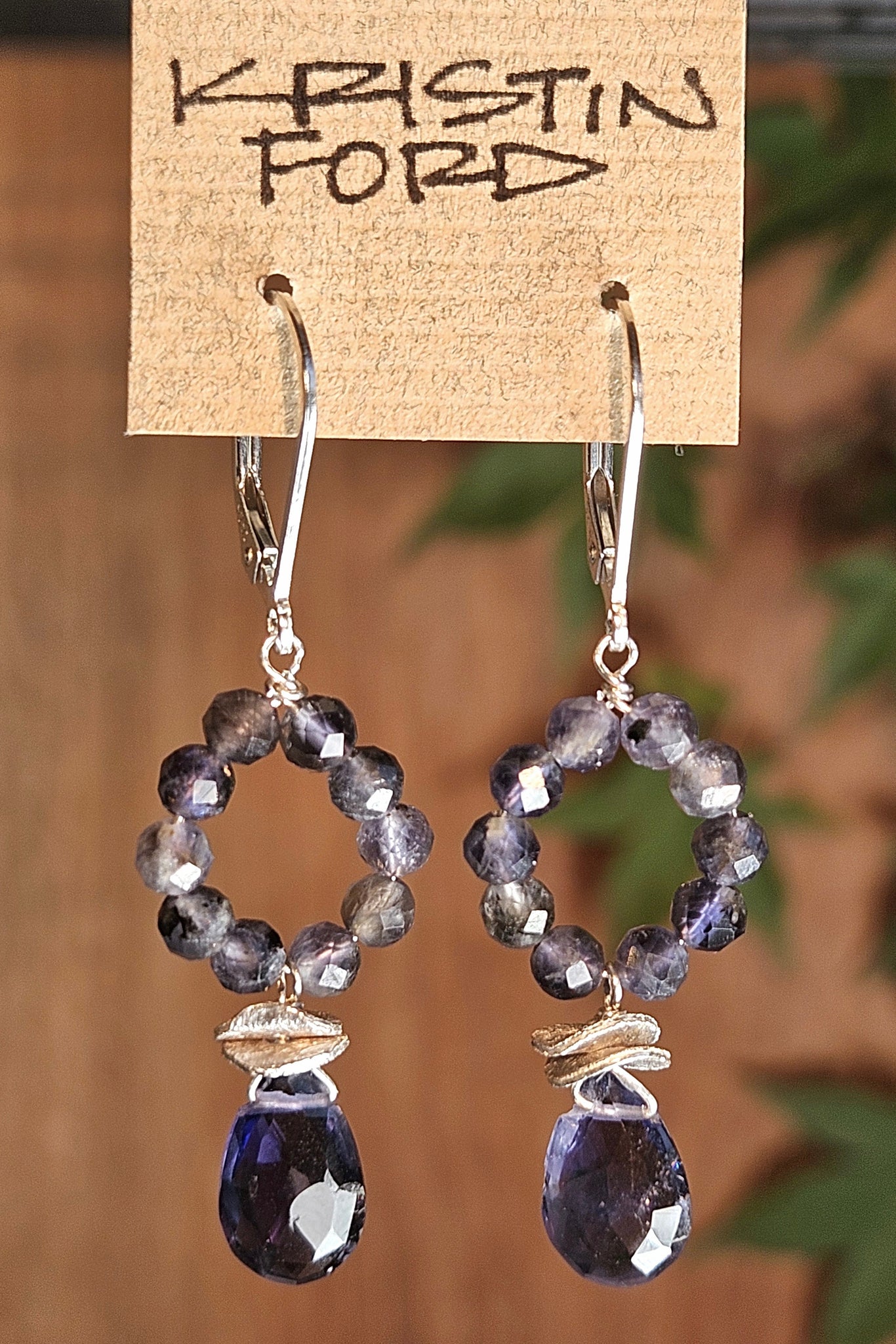 Iolite Earrings  EBL7625