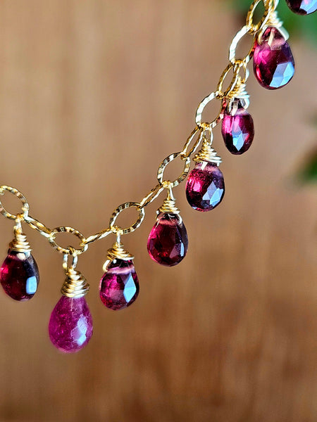 GF) Ruby & Garnet Necklace – NRD5325G