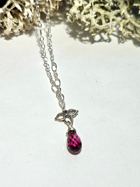 Rhodolite Garnet Necklace  NRD1225
