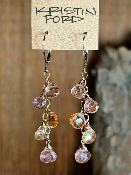 GF) One of a Kind Tourmaline & Imperial Topaz Necklace