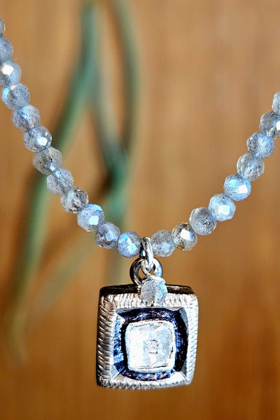 Diamond & Labradorite Necklace  NWH5525