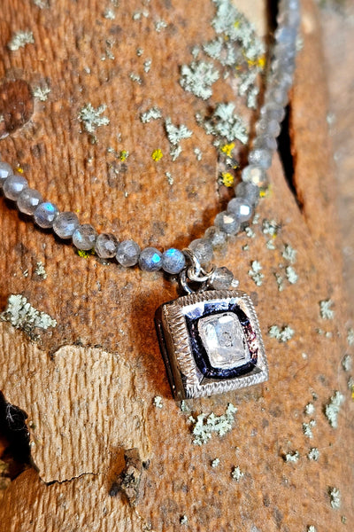 Diamond & Labradorite Necklace  NWH5525