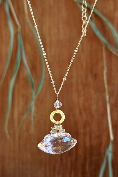One of a Kind GF) Pink Tourmaline Necklace