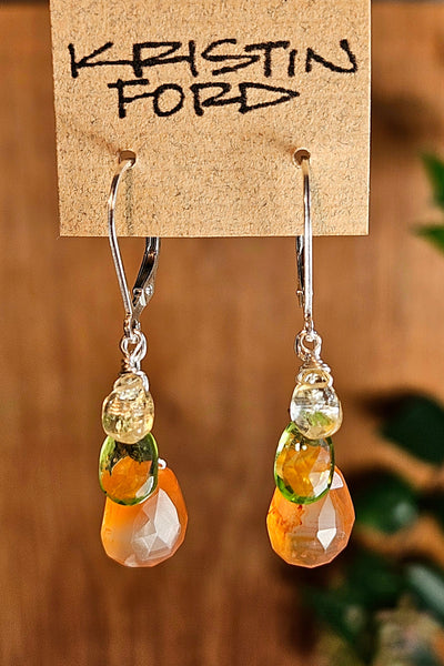 Carnelian & Multi Color Brio Necklace  NWH1326