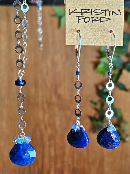 Lapis Lazuli & Tanzanite Earrings  EBL0426