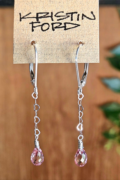 Pink Topaz Earrings  ERD0726