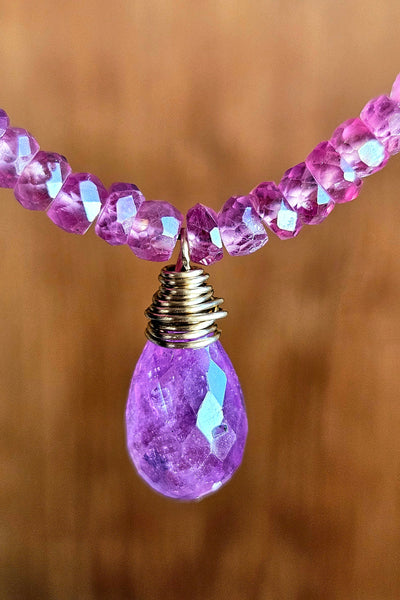 Pink & Red Sapphire Necklace  NRD2326G