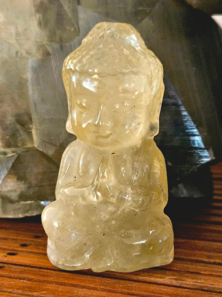 Lemon Quartz Buddha