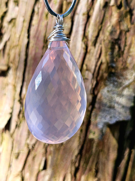 One of a Kind Rose Quartz Necklace