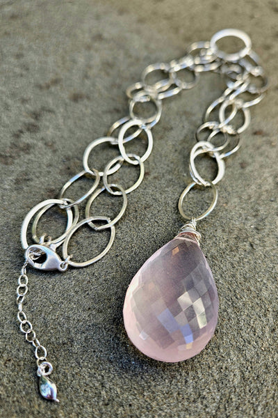 One of a Kind Rose Quartz Necklace