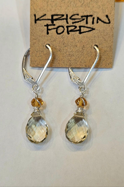 Lemon Topaz & Citrine Earrings EBR1726