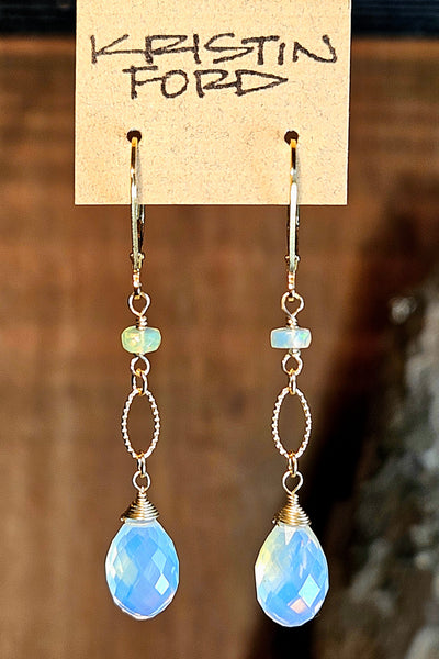 GF) Mexican & Ethiopian Opal Earrings EWH4326G