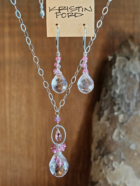 Limited Edition Morganite, Pink Tourmaline, Pink Topaz & Rose Sapphire Necklace